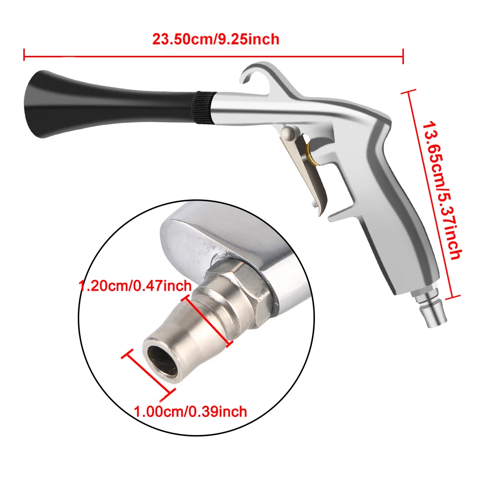 Air Blow Car Wash Gun 0.4Mpa-10Mpa High Pressure Gun Interior Detailing Cleaning Tools Dust Blowing Dry Cleaning