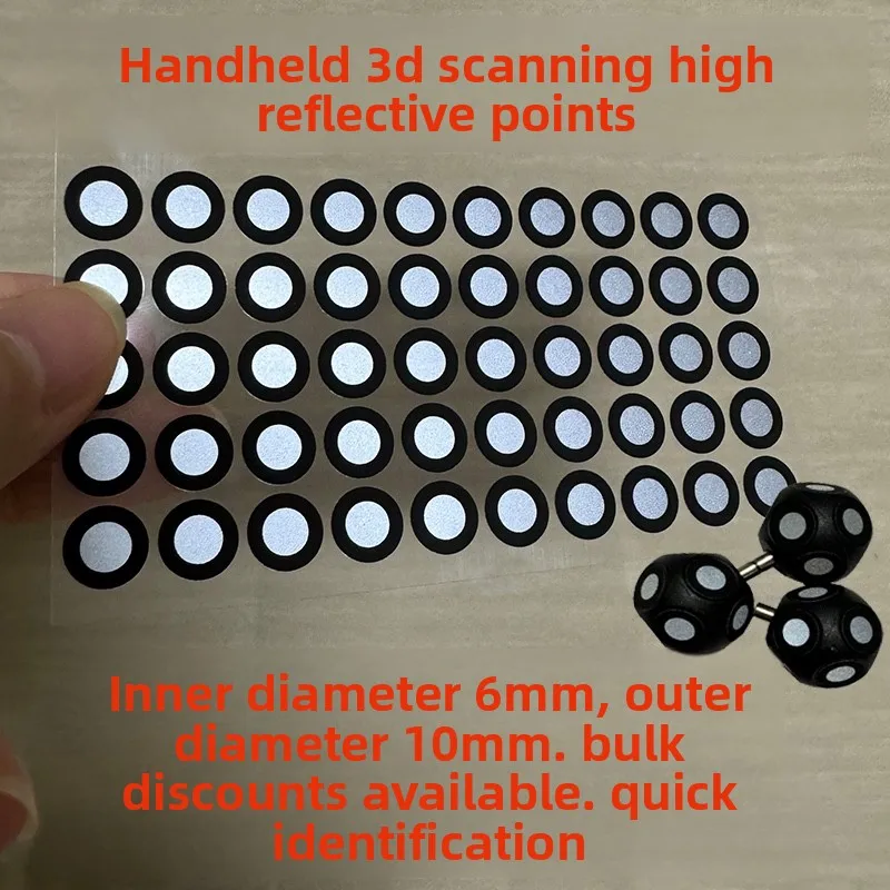 3D Scanning Marking Point Handheld 3D Scanner High Reflective Marking Point Target Point Inside 6 Outside 10