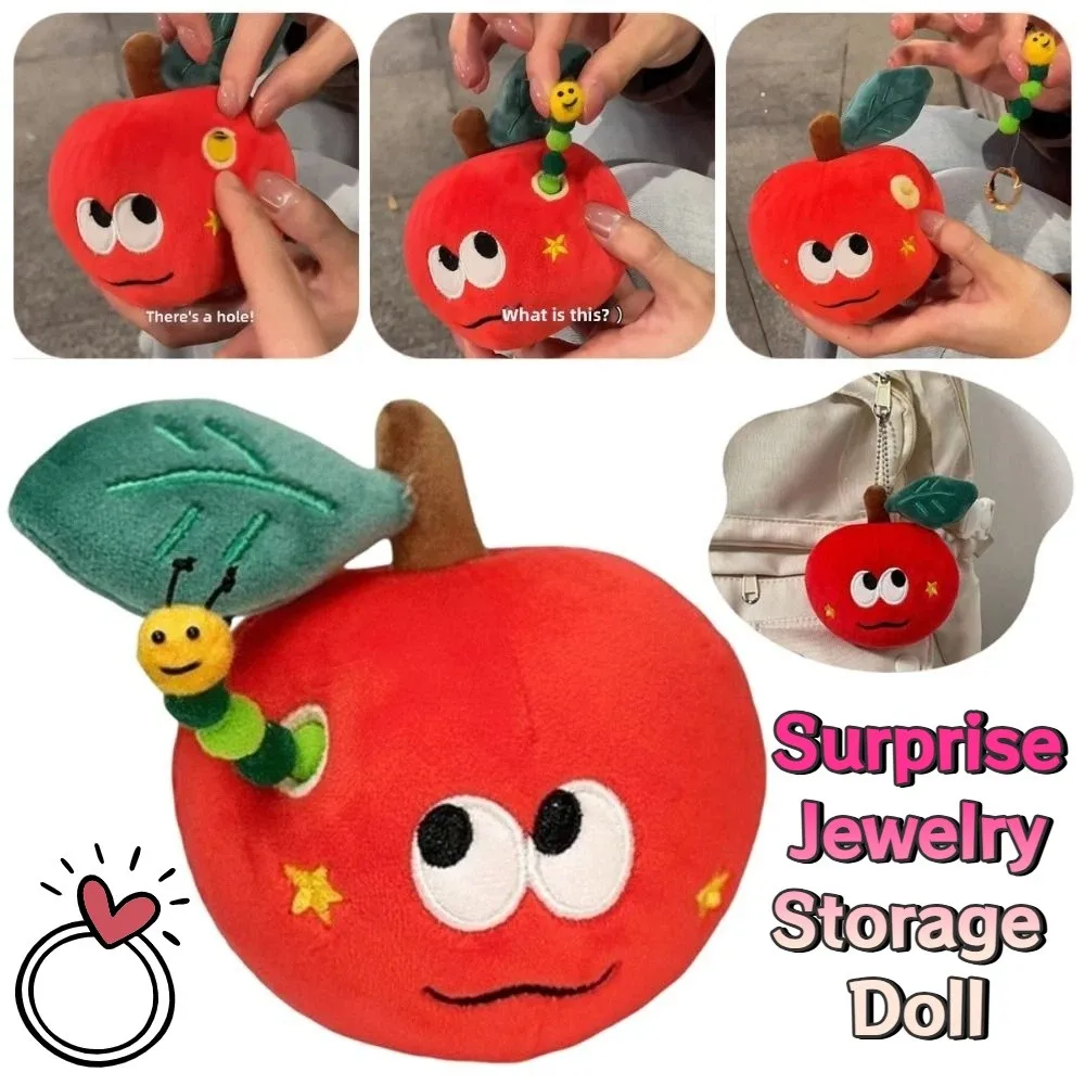 Moda dos desenhos animados fruta bonito vermelho criativo anel organizador kawaii mecanismo romântico anel festival de aniversário