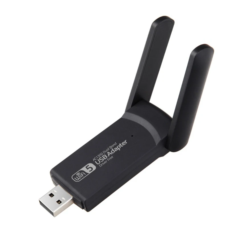 1300Mbps USB WiFi network card Wireless USB Adapter Transmit/Receive WiFi driver free External Antenna Dual band Game USB Card