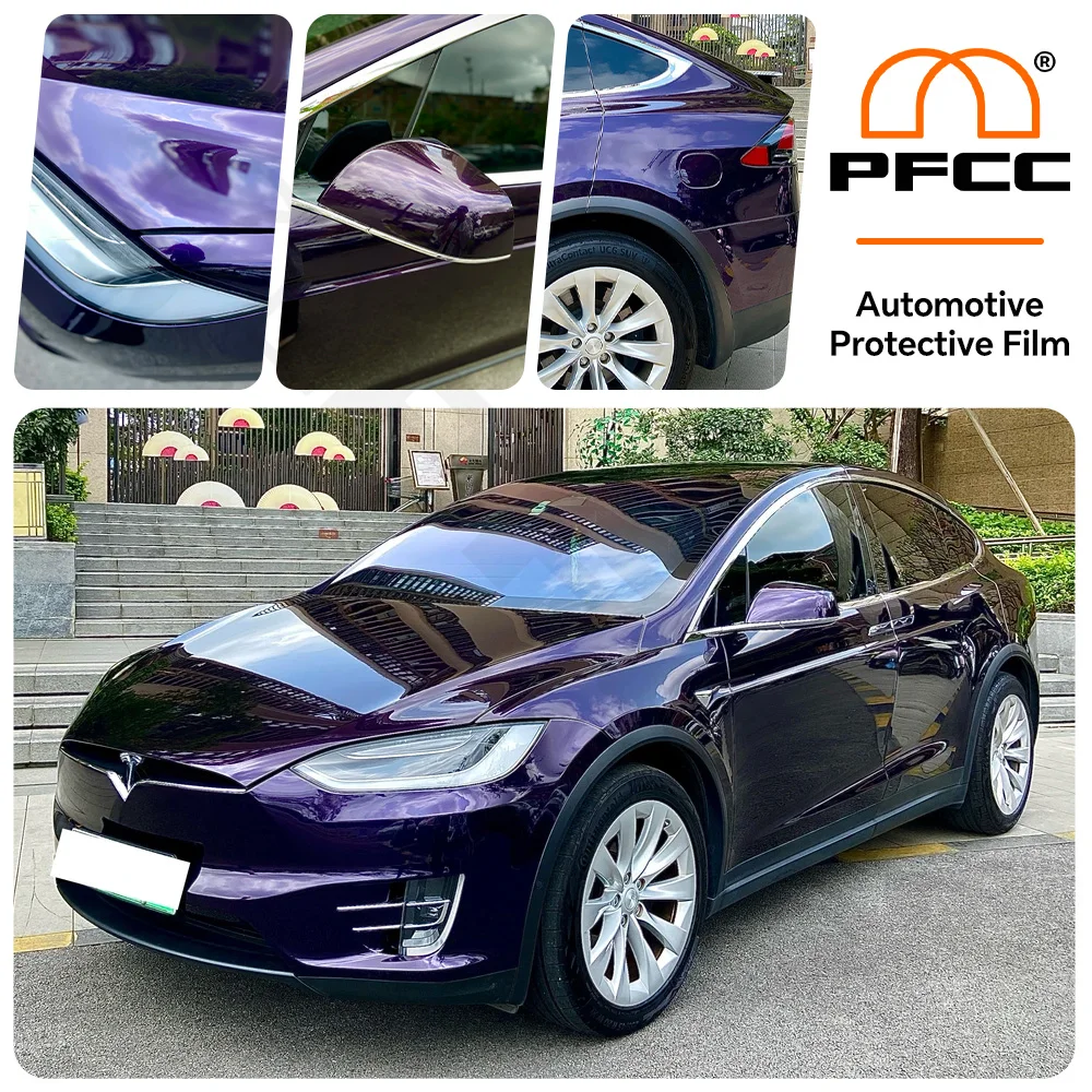 

Pre-Cut For Tesla Model X 2016-2021 Paint Protection Film Car Clear Kit Sticker PPF TPU Transparent Body Accessories Styling