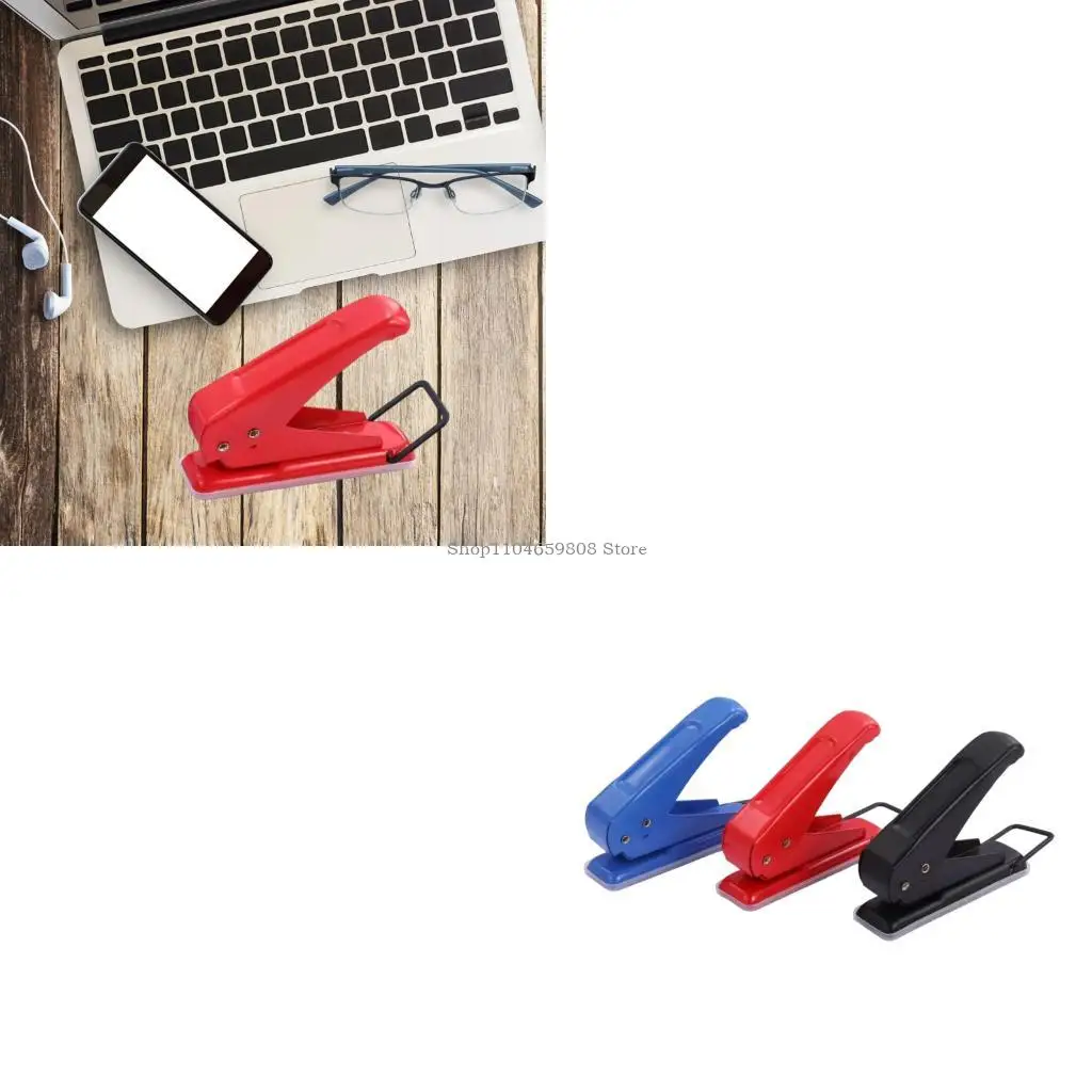 

Single Hole Puncher 1/4Inch Ergonomic Metal Paper Punchers For Art Craft Project