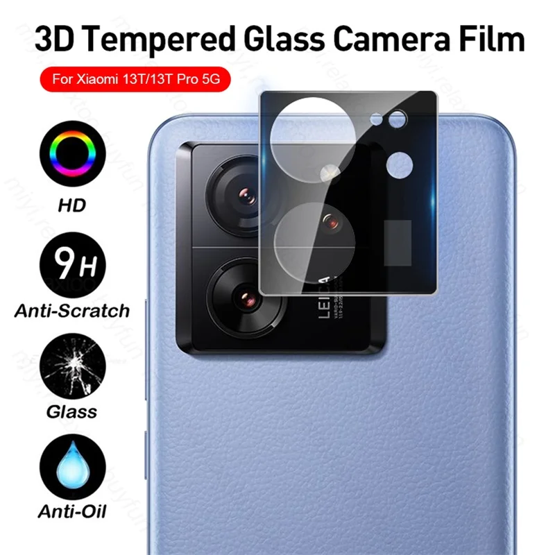 1-3PCS 3D Curved Tempered Glass Camera Protector For Xiaomi13T Xiaomi 13T Pro 5G Case Lens Cover On Xiomi Mi 13 T Mi13T Pro T13