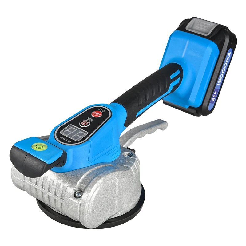 Cordless Tile Vibration Leveling Machine 15000 mAh Battery Tiler Vibrator Tool Tile Laying Machine for Laying Floor&Wall Tile