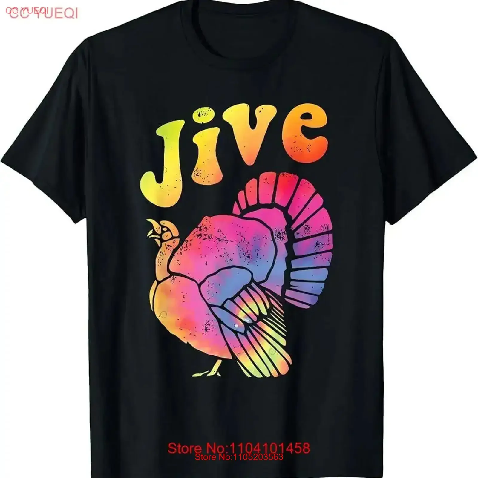 

Jive Funny Turkey T Shirt vintage Washed fashion graphic Soft designer clothes Versatile streetwear Slightly Breathable