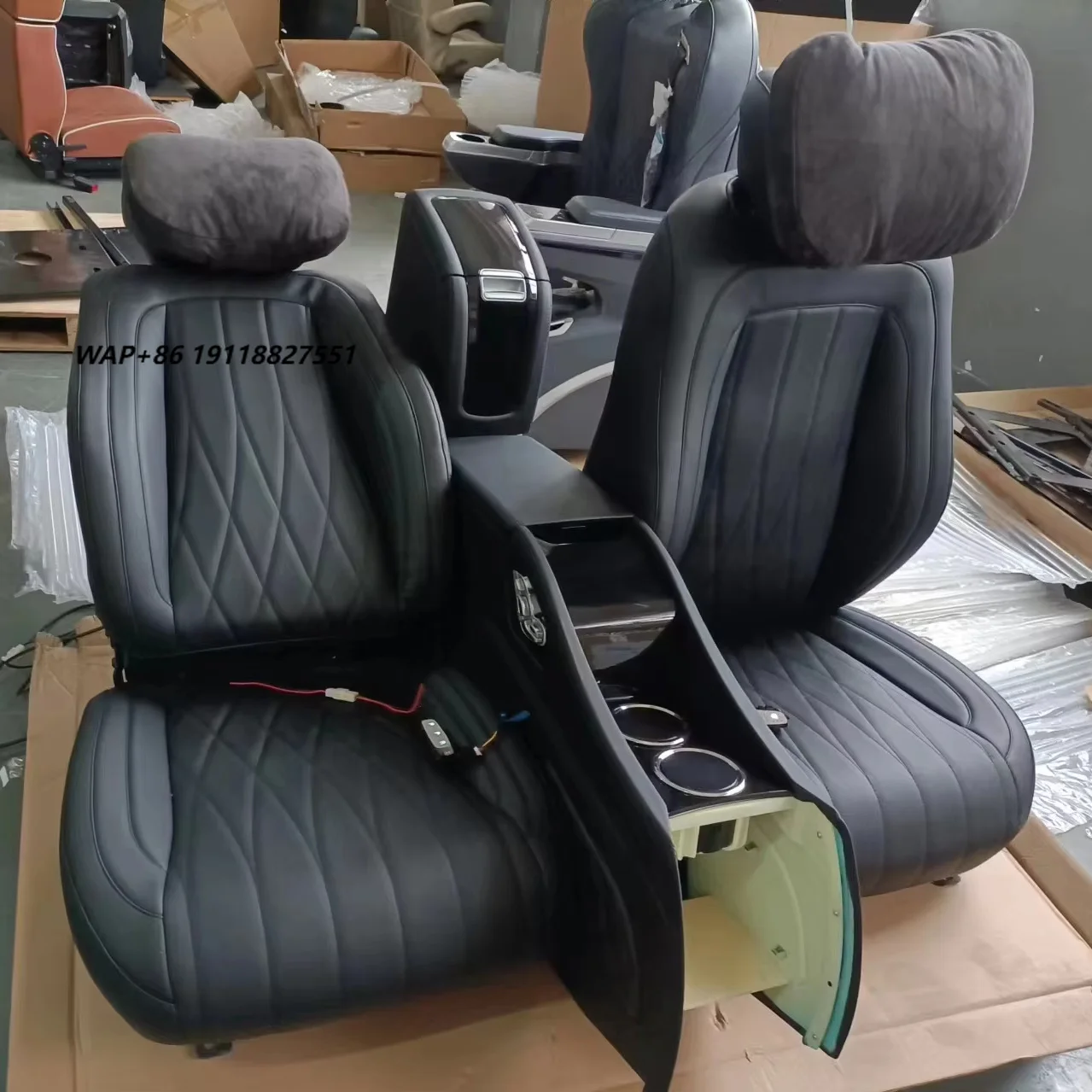 

Luxury Modified Captain Seat for G CLass With Central Console Electric Reclining Limousine Seats