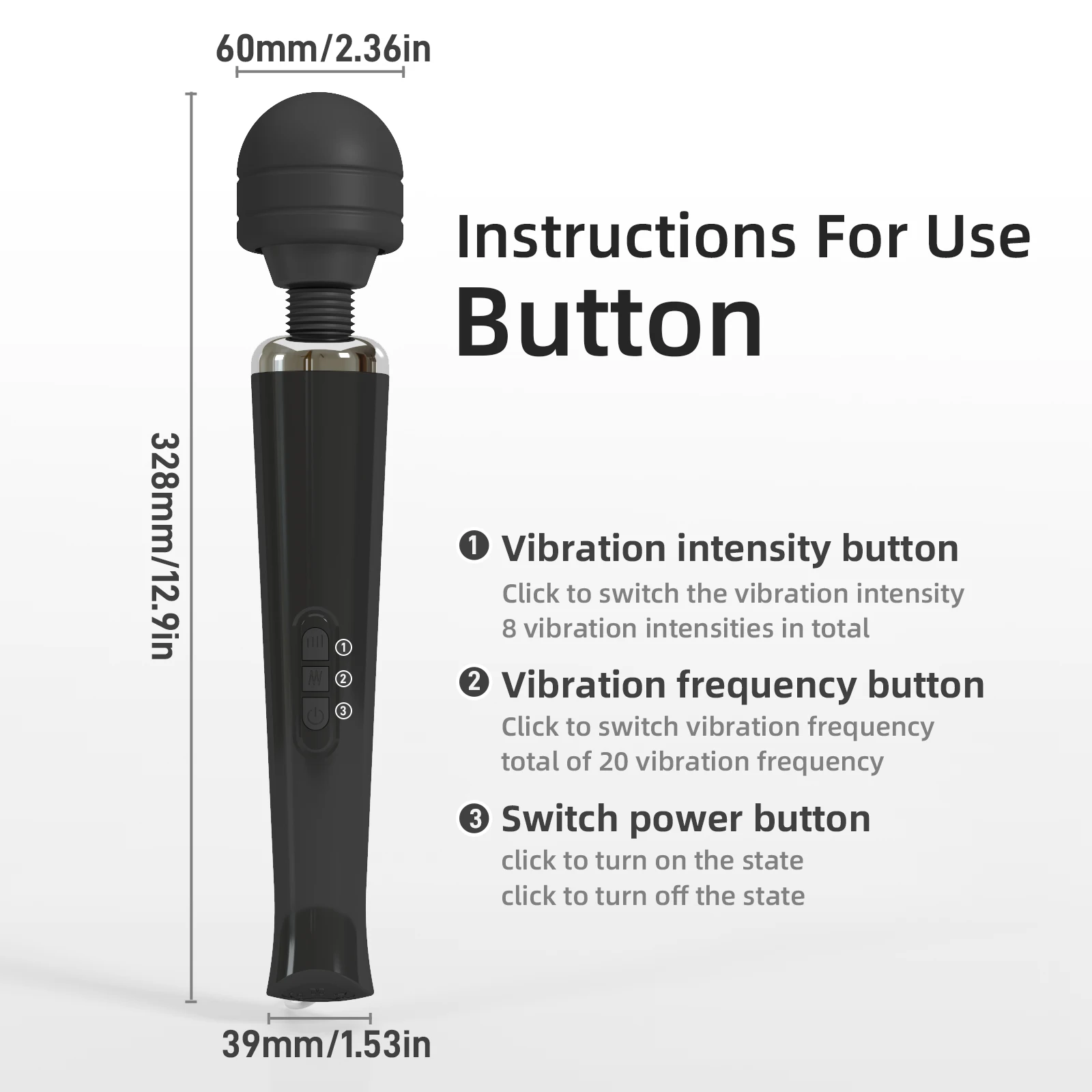 عصا سحرية قوية هزاز للنساء كبير AV مدلك الجسم G بقعة البظر محفز USB شحن الجنس لعب الكبار للمرأة #6
