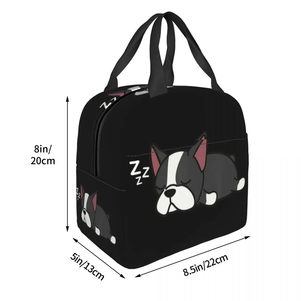 Dog Puppy Love Animal Gift Portable Lunch Box Boston Bull Terrier Cooler Thermal Food Insulated Lunch Bag Kids School Children