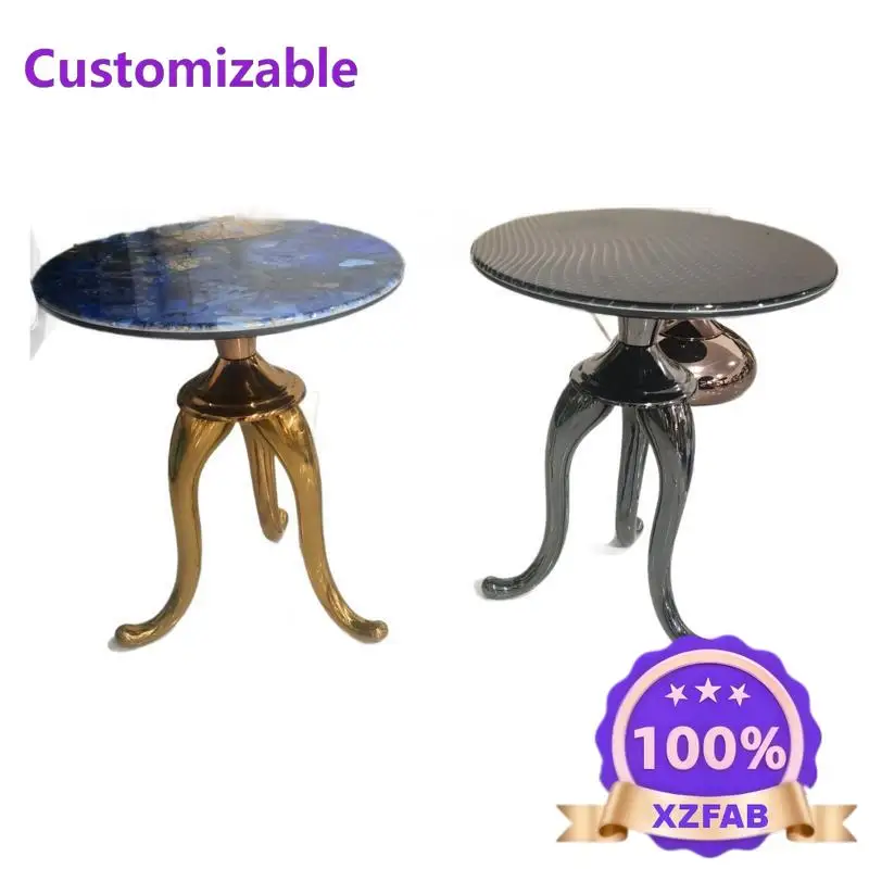 Factory Direct 2026 Octopus Microcrystalline Stone Living Room Internet celebrity Versatile Corner Machine Small Coffee Table