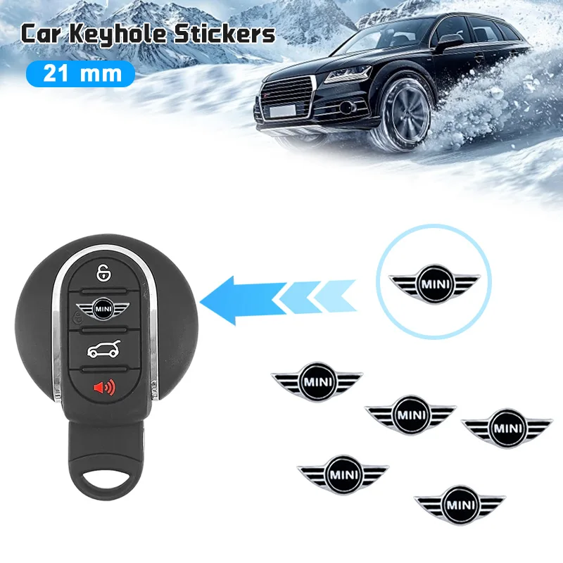 

21mm Car Emblem Stickers Remote Control Key Logo Sticker For BMW Mini Cooper One Clubman JCW F54 F55 F56 F57 R55 R56 R57 R60 R61