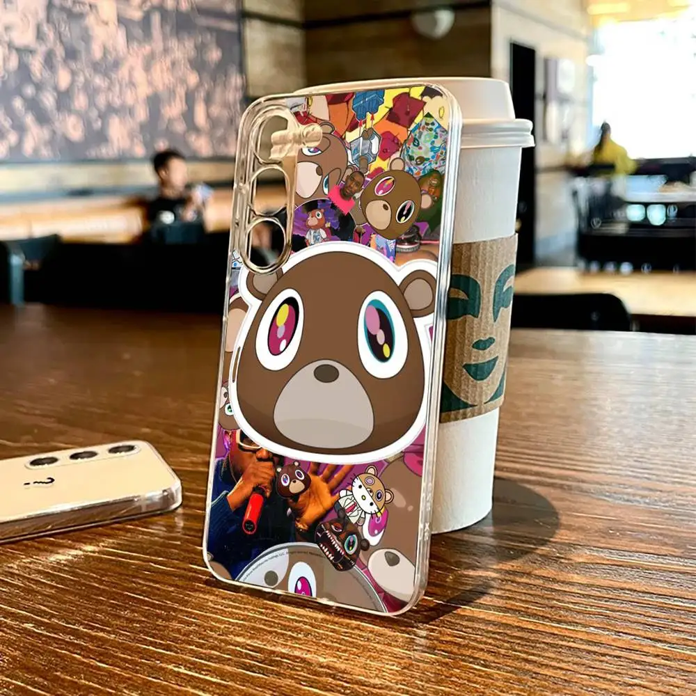 حافظة هاتف Kanye West Ye Music لهاتف SamsungS25,24,21,22,23,30,Ultra,20,Plus,Fe,Lite,not,10,9,5G غطاء شفاف