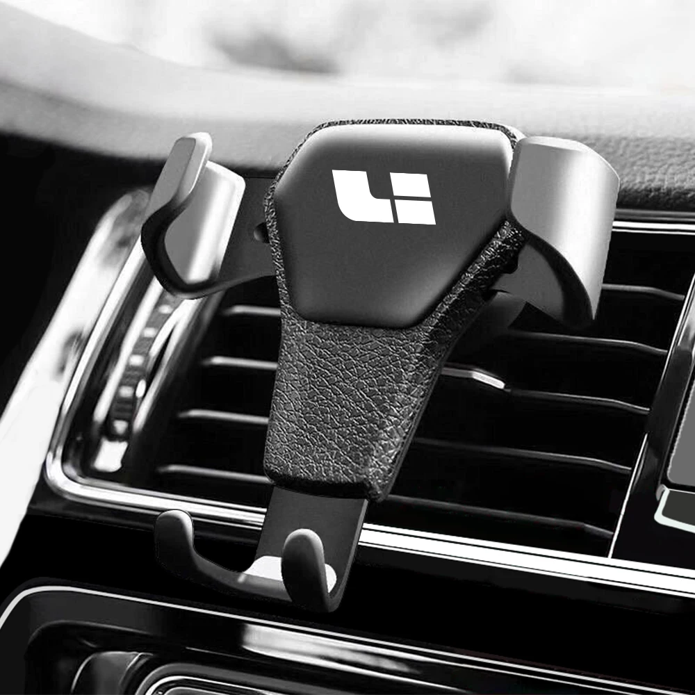 

Gravity Induction Car Phone Holder Air Vent GPS Navigation Stand 1 Second Auto Lock Mobile Support Bracket With Li Auto Logo For