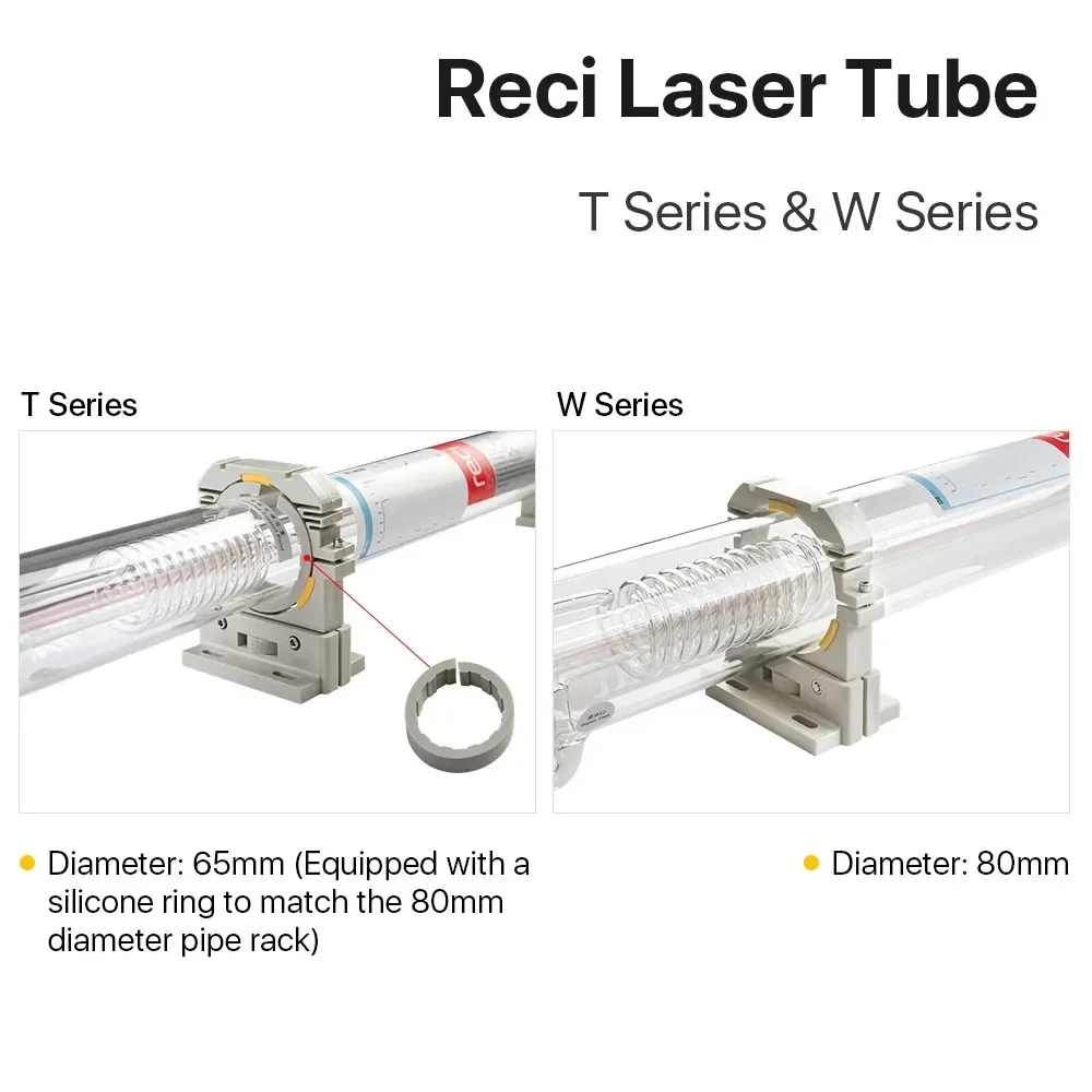 Maxwave Reci W1 75w-90w CO2 Laser Tube Part Dia.80mm for Co2 Laser Engraving Cutting Machine