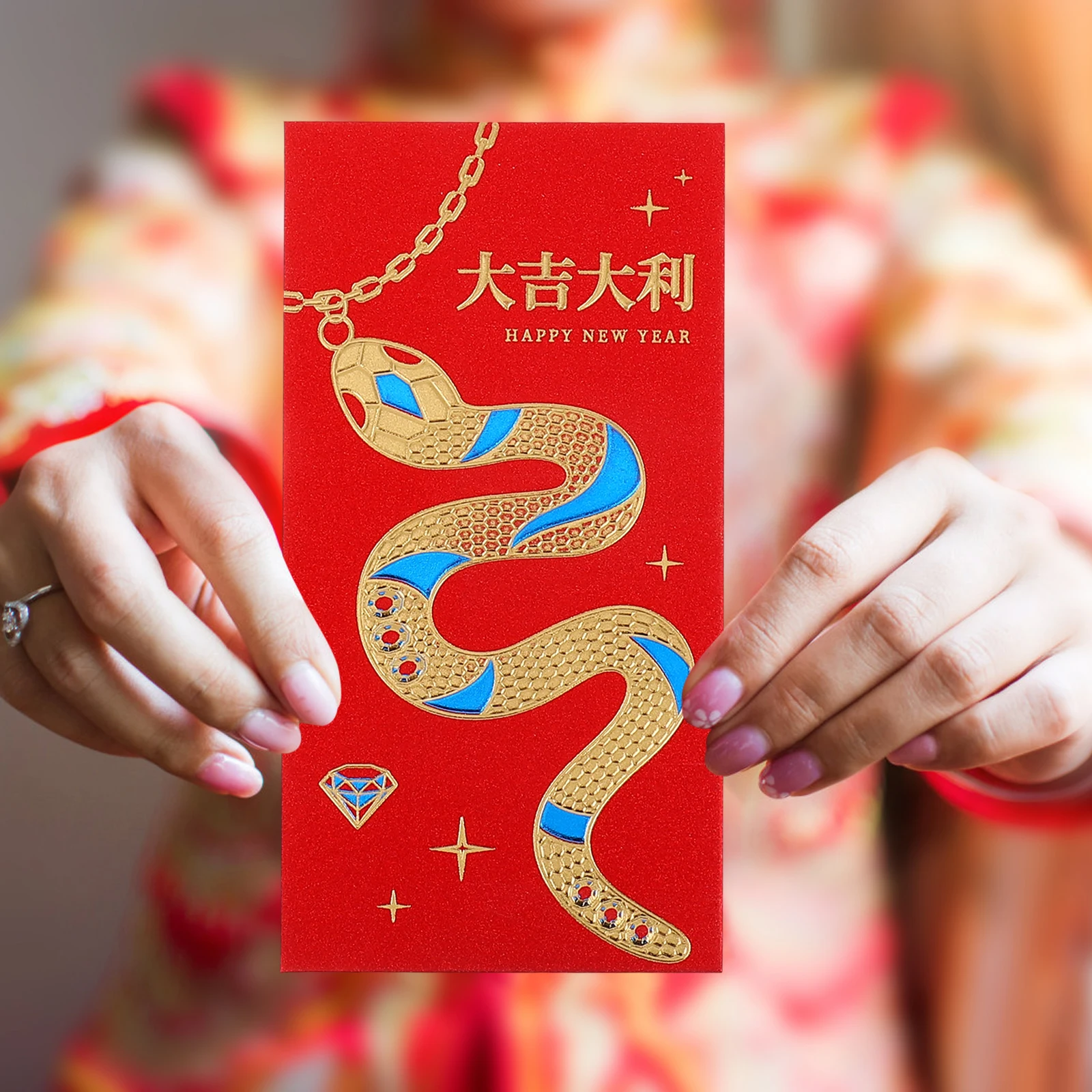 

30Pcs Year of The Snake Red Packet Chinese New Year Money Envelopes Unique Cartoon Characters Fine Craftsmanship Portable