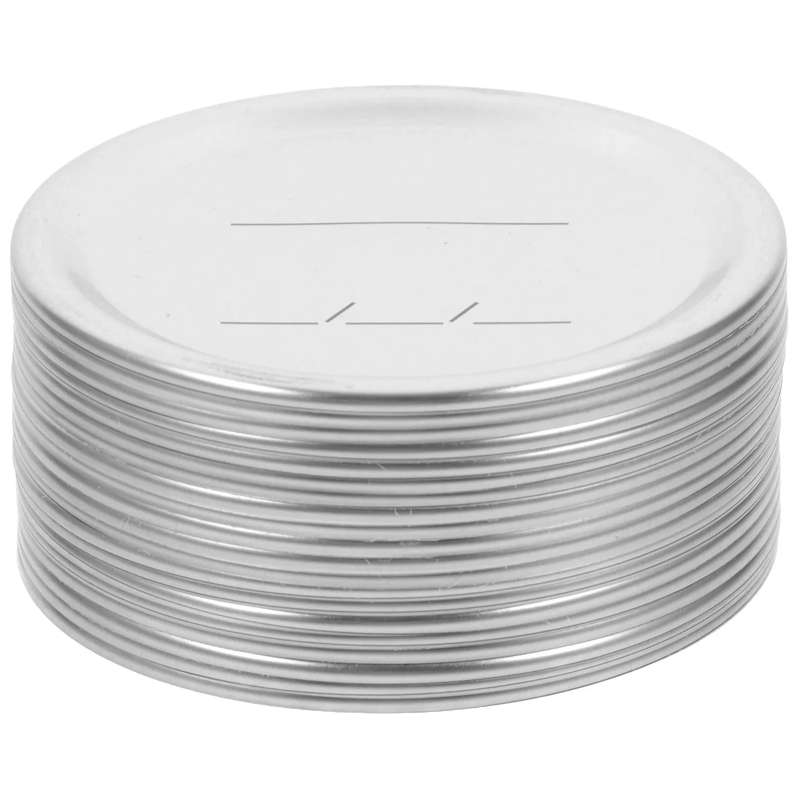 

20 шт., толстые жестяные крышки для банок, серебряные крышки для банок Мейсона, крышки для банок, диски, герметичные крышки для хранения, устойчивые к коррозии, высокие