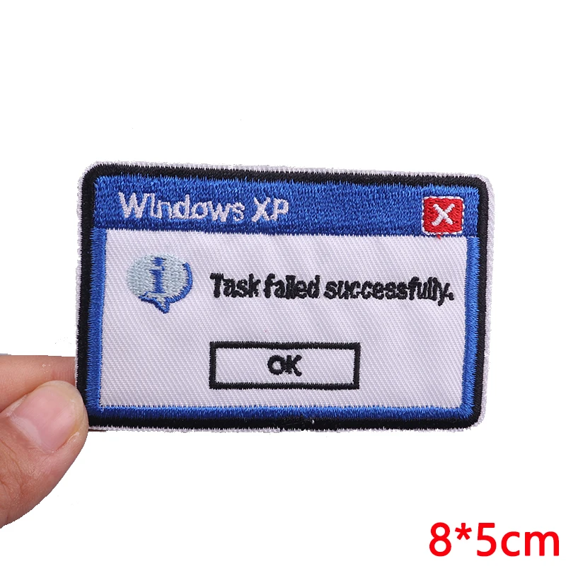 الكرتون/الشخصية إلكتروني التصحيح بقع لاصقة حرارية للملابس ملصقات لا بقع التطريز الذعر على الملابس الديكور #3