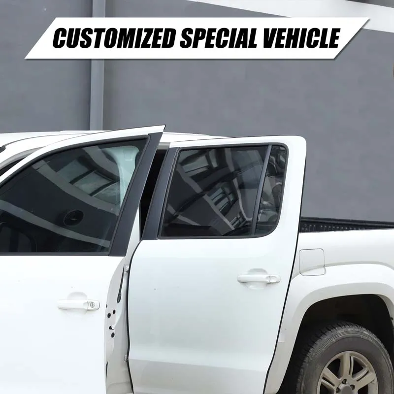 For VW Volkswagen Amarok 2011-2018 PVC Car Window B Pillar Post Vinyl Stickers Column Stickers Trim Accessories