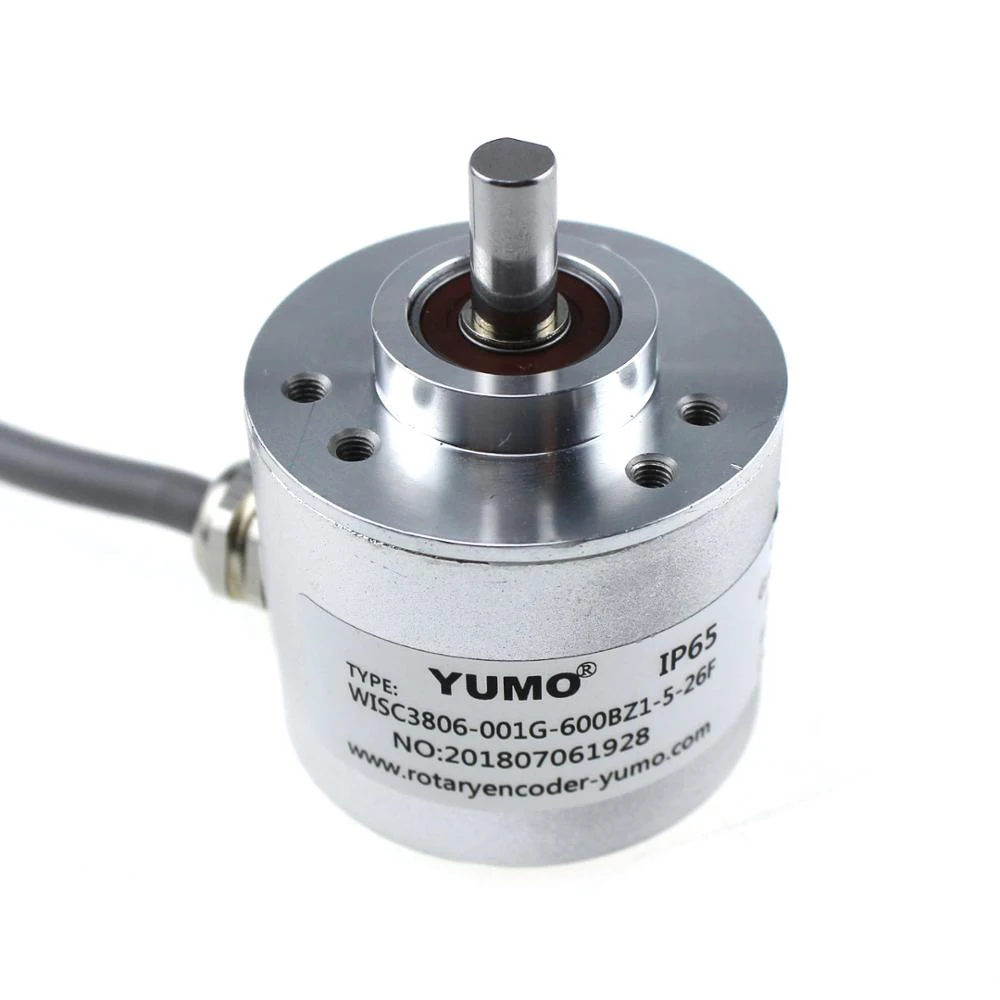 

YUMO WISC3806 38mm 5-26VDC embroidery machine elcis 5mm industrial dual small rotary encoder 600ppr