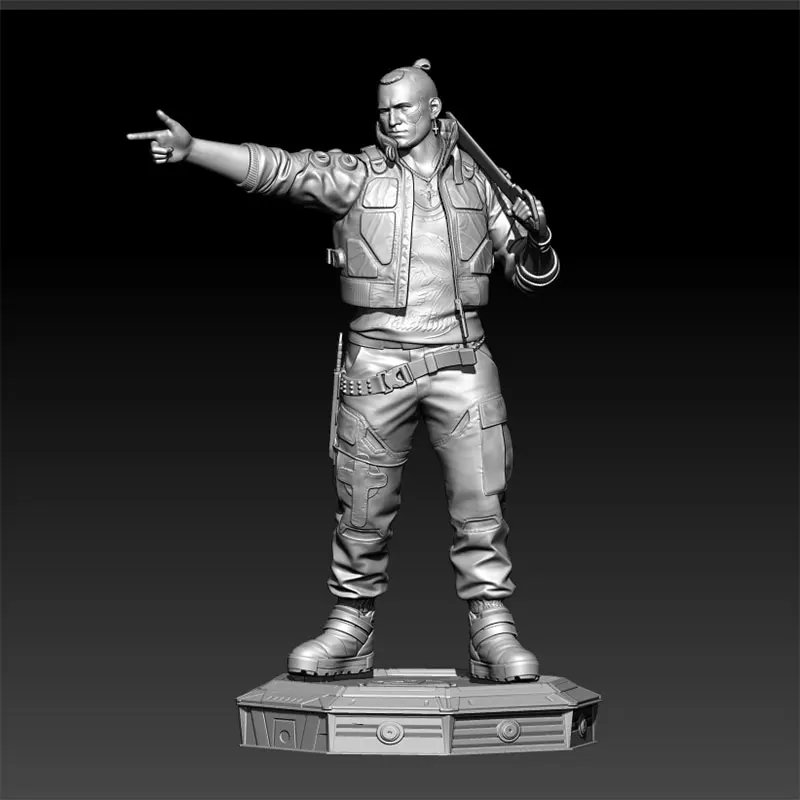 1/24  1/18  Resin Model Kit Cyberpunk Boy Figure Sculpture Unpainted No Color RW-1409