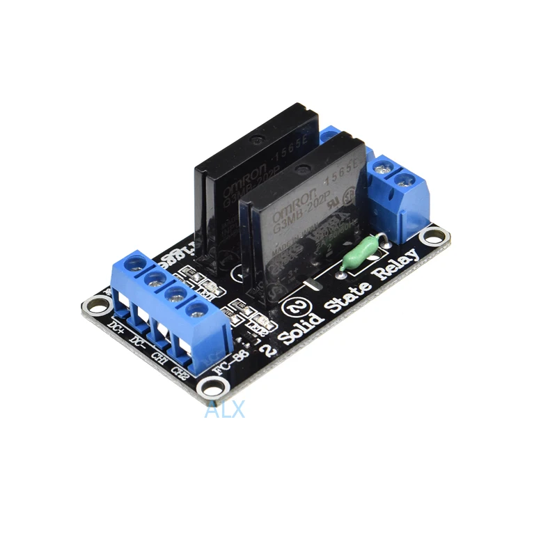 5v Dc 2 Channel Solid State Relay Module High Level g3mb-202p For Scm Household Appliance Control For Arduino Diy Starter Kit