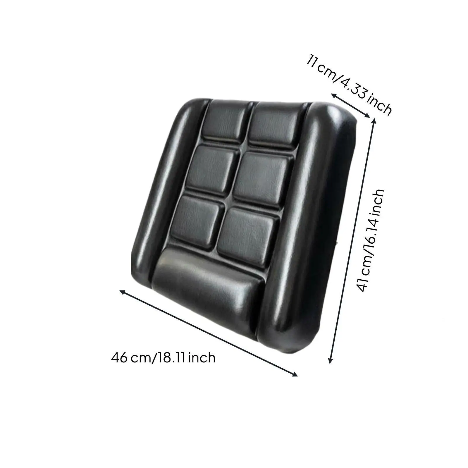 Forklift Seat Contoured Ergonomic Loader Chair Universal Fit Waterproof Faux Leather Replacement for Construction Vehicles