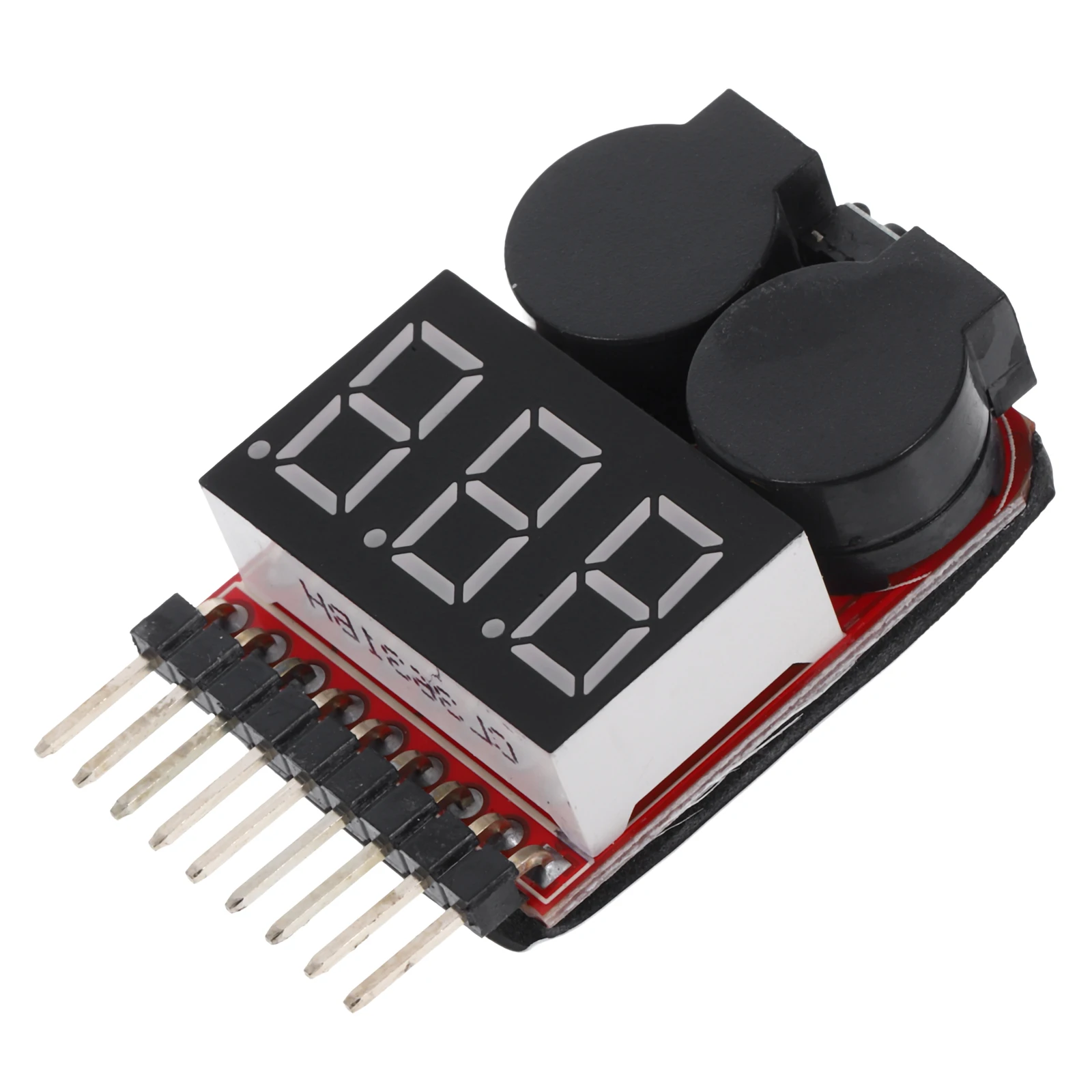 

1- Lipo Tester Voltage Check Tool Digital Capacity Monitor Low Buzzer Alarm Led Indicator Portable Design Lightweight