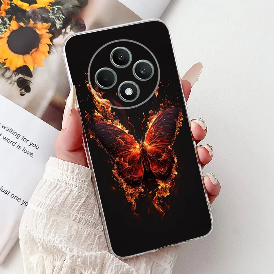 For OPPO Reno 12F 12 FS Case 2024 New Cute Cartoon Cover Silicone Soft Clear Bumper For OPPO Reno12 F Reno12F F27 5G Phone Cases