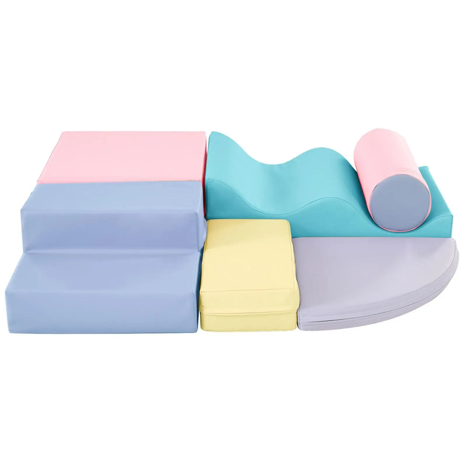 Ensemble de jeu en mousse souple pour escalade et ramper 6 en 1, équipement de jeu souple pour monter et monter