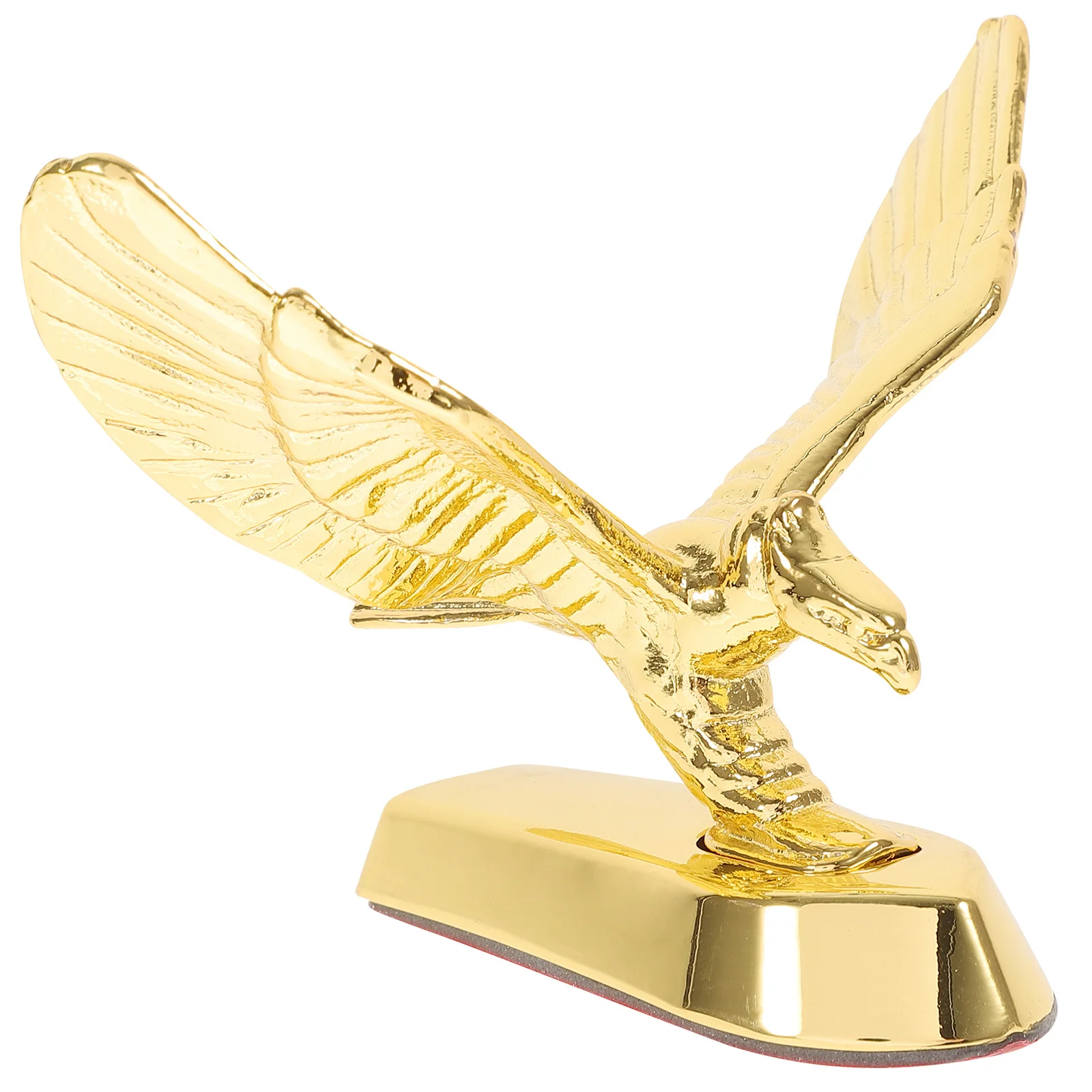 

1pc Front Decor 3D Eagle Badge For Motorcycle Chrome Metal Decoration Automotive Hood Ornament Vehicle Styling Accessory