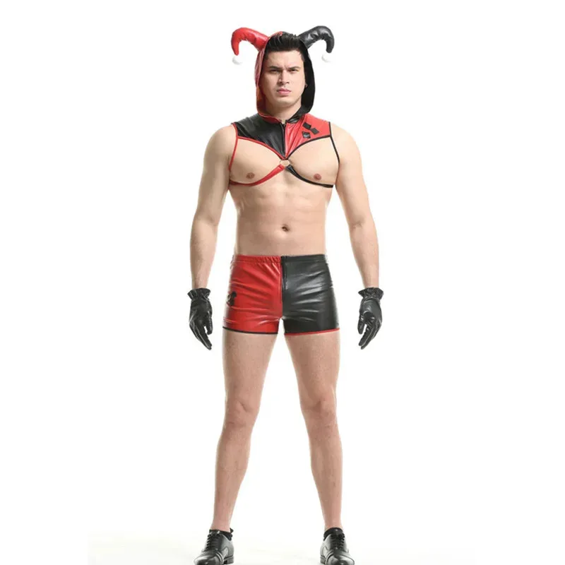 ชุดเซ็กซี่ผู้ชายไนท์คลับคอสเพลย์ซิสซี่ชุดชั้นในชุดเกย์บาร์เต้นรำเล่นบทบาทคลับแวร์ฮาโลวีนปาร์ตี้คาร์นิวัลชุด