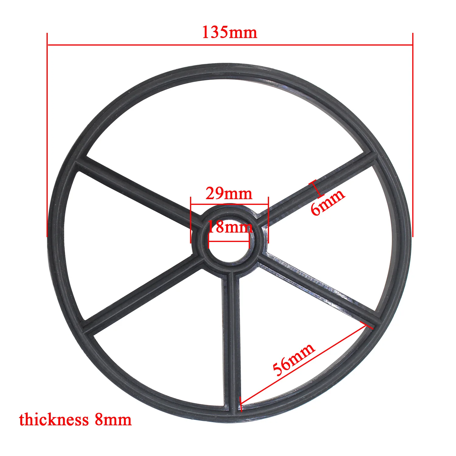 Imagem -04 - Spider Gasket Piscina Filtro de Areia Sobressalentes Válvula Desviadora Brach Multipor 12.8 13.2 13.5 cm
