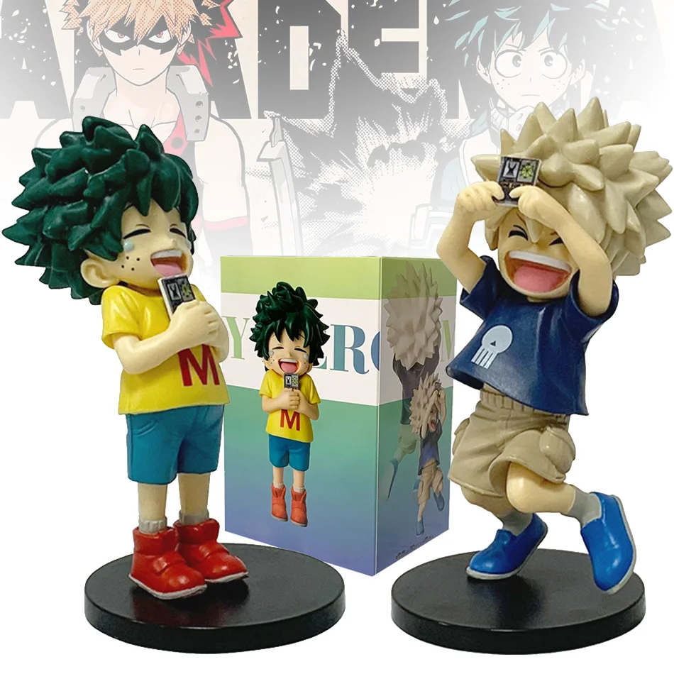 

В наличии новые 2 шт. фигурки аниме в стиле чиби, милые тематические украшения для рабочего стола в академии, горячие рождественские детские игрушки