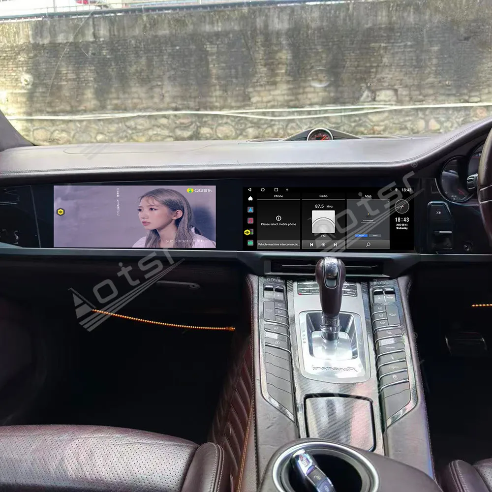 Double 12.3 Inch Android 13 For Porsche Panamera old to new right-hand drive 2010-2016 Gps Navigation Carplay Car Radio