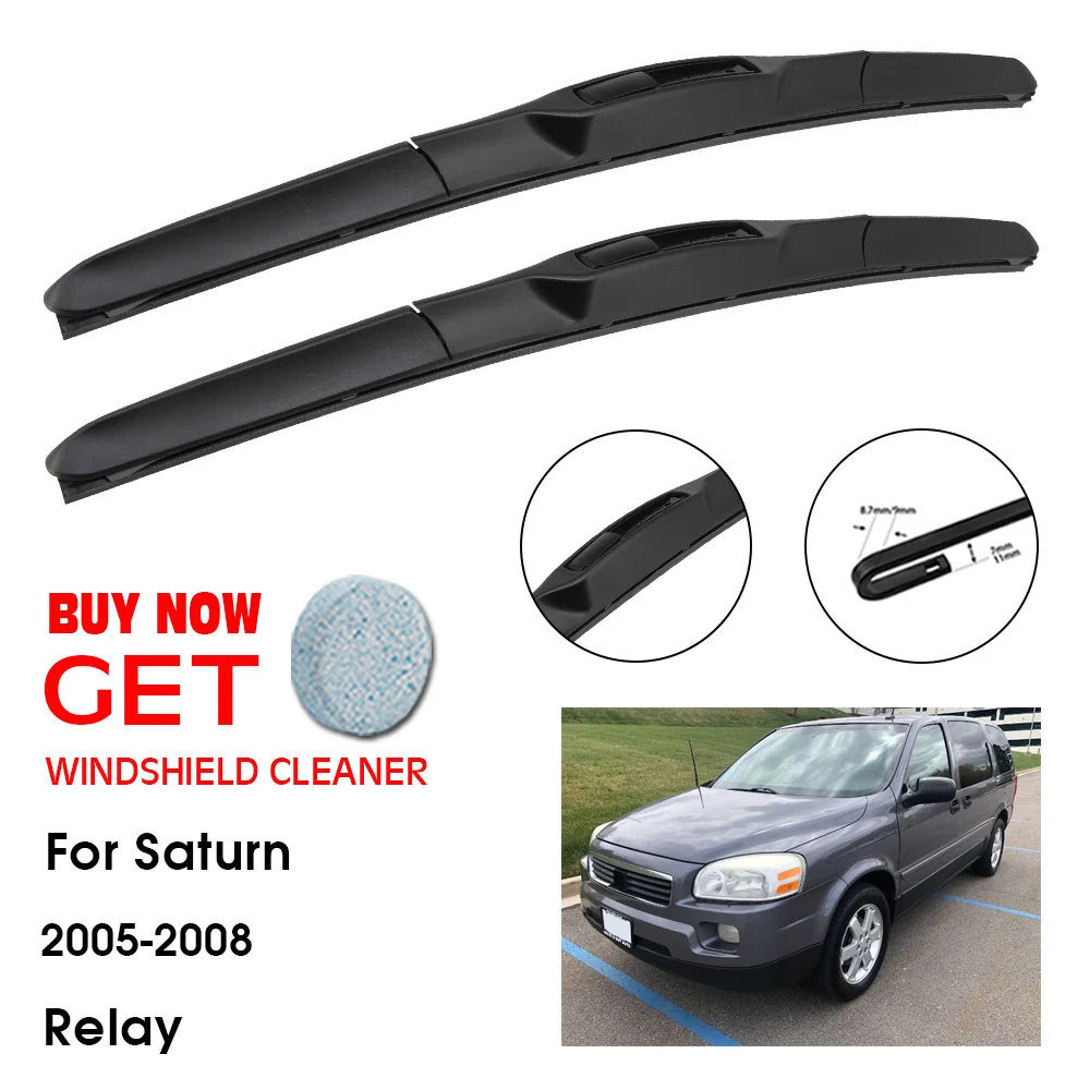 

Car Wiper Blade For Saturn Relay 24"+22" 2005-2008 Front Window Washer Windscreen Windshield Wipers Blades Accessories