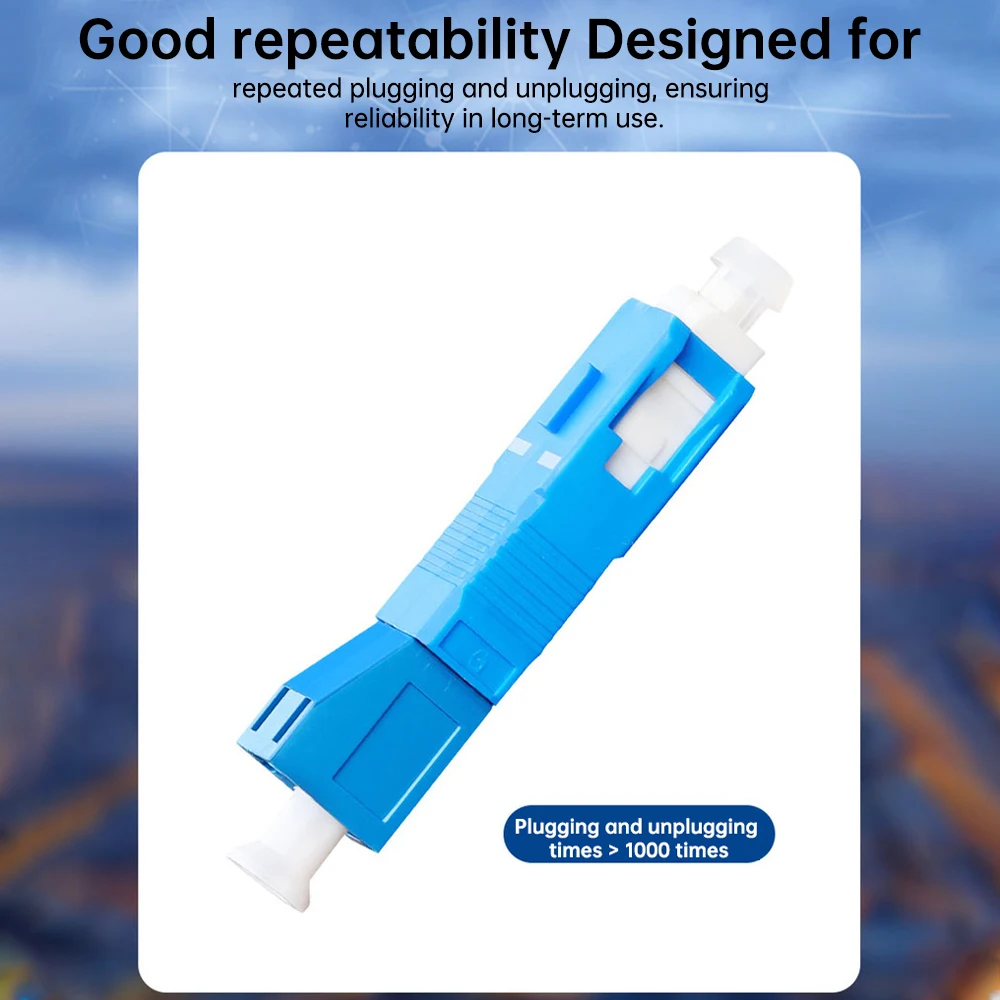 Natalink SC/UPC Male to LC/UPC Female Fiber Optic Connector FTTH Singlemode Adapter for Visual Fault Locator Optical Power Meter