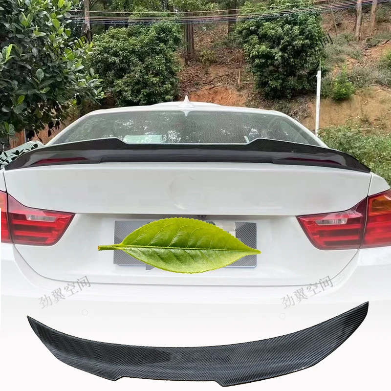 Suitable for BMW 4 Series 4-door F36 modify PSM Style Carbon fiber Rear Spoiler Trunk wing   unpaintedcarbonSpoiler