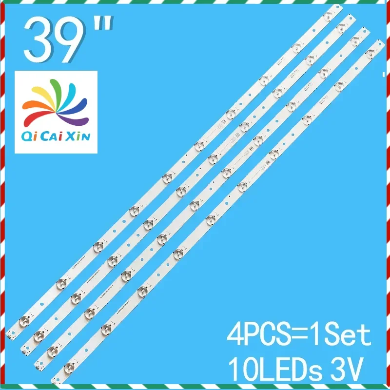 790mm 4pcs/lot LED bar light strips for 40 inch TV JL.D395A1235-057CS-F 4C-LB400T-MS3 JL D395A1235 057CS F 4C LB400T substitute