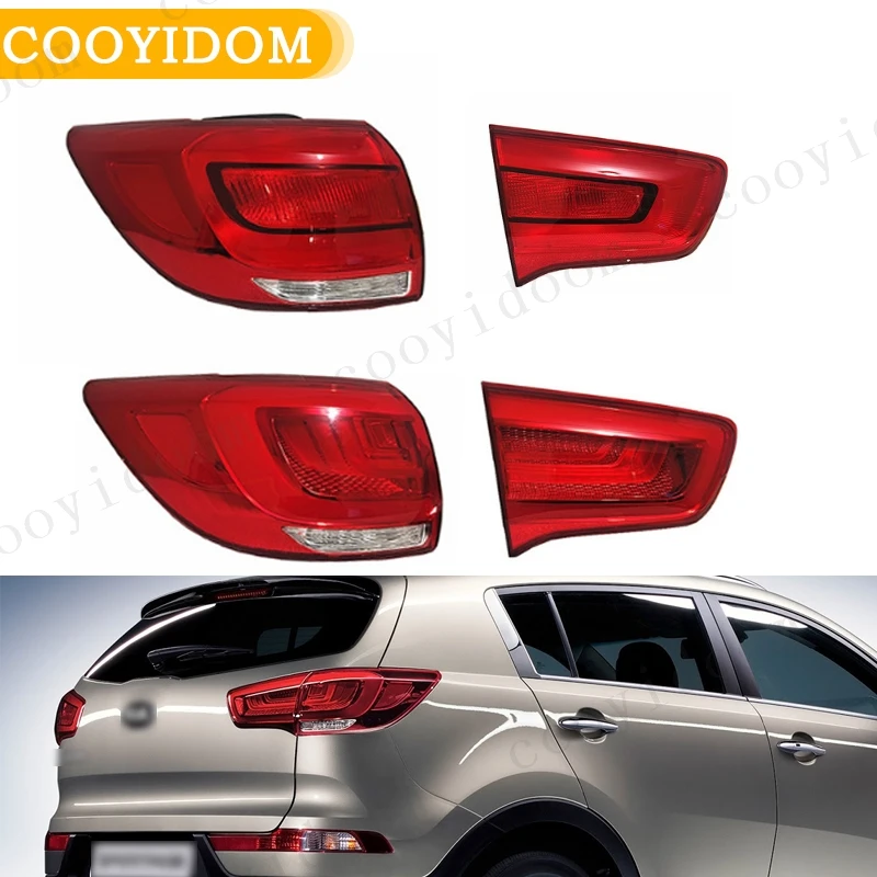 

Tail light For Kia Sportage 2014 2015 2016 2017 Rear Bumper Fog Light brake stop LED Tail lamp