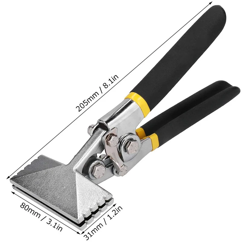 ﻿ 1PC Sheet Metal Manual Seamer Straight Jaw Metal Sheet Bender Tool for Flattening Folding Bending Pliers Hand Tools ﻿