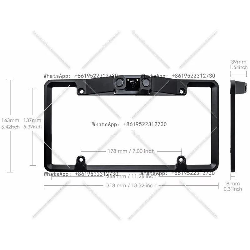 Beauty frame three-in-one reversing image all-in-one machine reversing radar, intelligent non-punching radar camera three-in-one