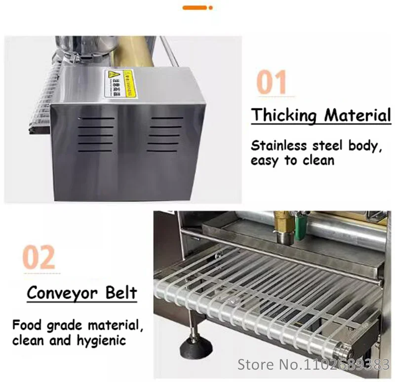 Electric Thousand Layer Pancake Crepe Wrapper Machine 6/8/9/10 Inches Cake Skin Maker 2.8KW Household Commercial Use