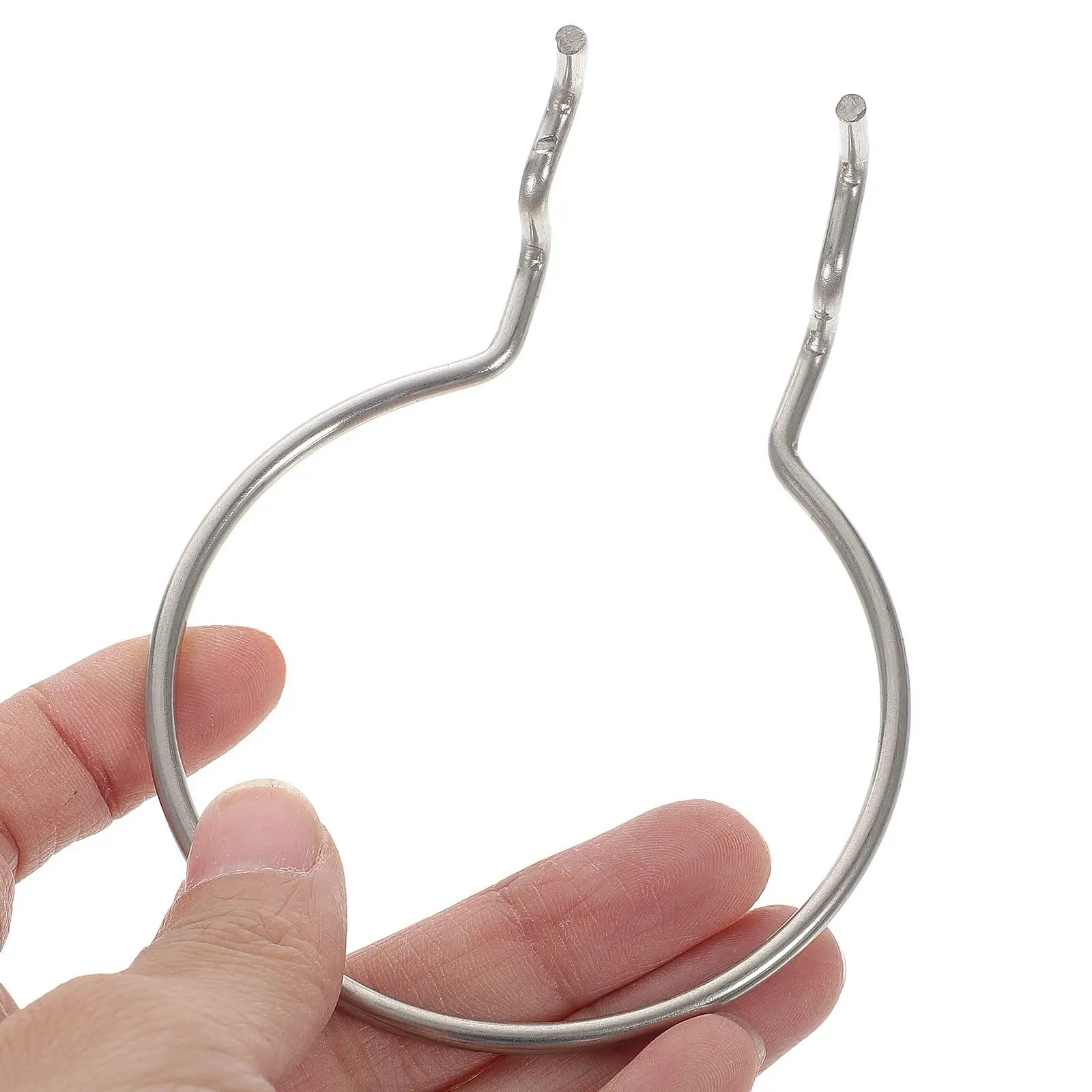 

10pcs Iron Wire Hooks Silver Pegboard Bin Cup Holders Shelf Heavy Duty Compact Sturdy Garage Shop Display Storage Solution