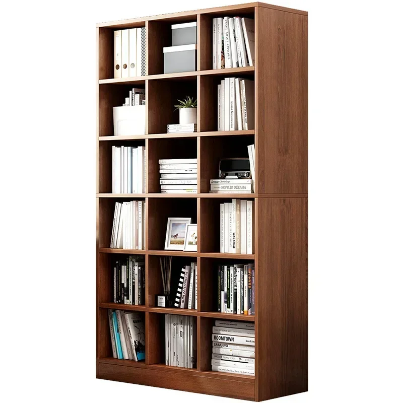 Industrial Wood Bookcase Minimalist Design Office Minimalist Item Storage Shelves File Bedroom Display Libreria Modern Furniture