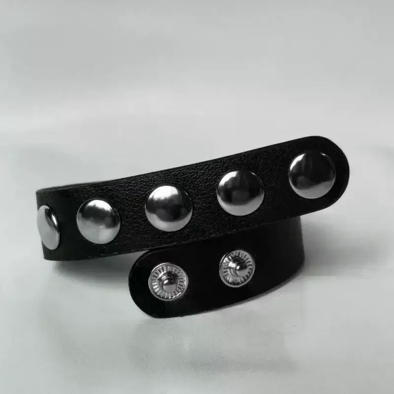 Leather Penis Ring Adjustable Cock Ring Reusable Delay Ejaculation Stretchy Accessories Adult Products Sex Toys For Men
