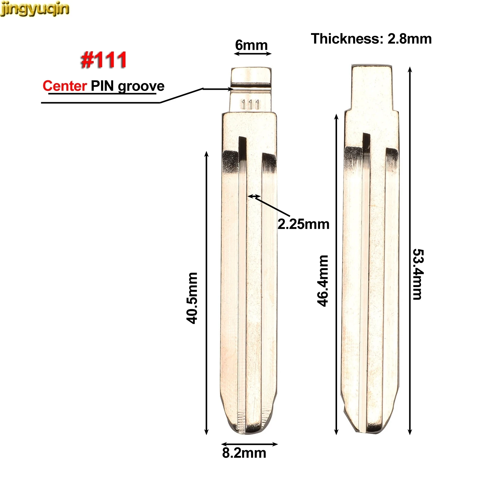 Jingyuqin 10X NO.65 111 KD MINI/KD900 Ô Tô Điều Khiển Từ Xa Chìa Khóa Lưỡi Dao Cho Subaru XV Di Sản Forester Ngoại Impreza Tribeca kim Loại Trống