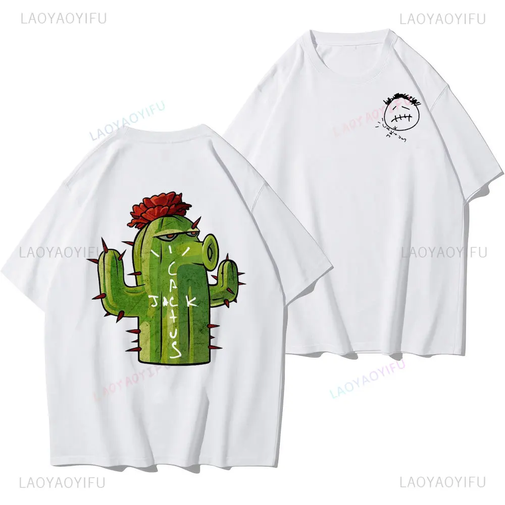 Cactus-Jack Astroworld Tshirt Men Wish You Were Here Tour Hip Hop T Shirts  Women Cotton T-shirt Short Sleeves Street Tshirt