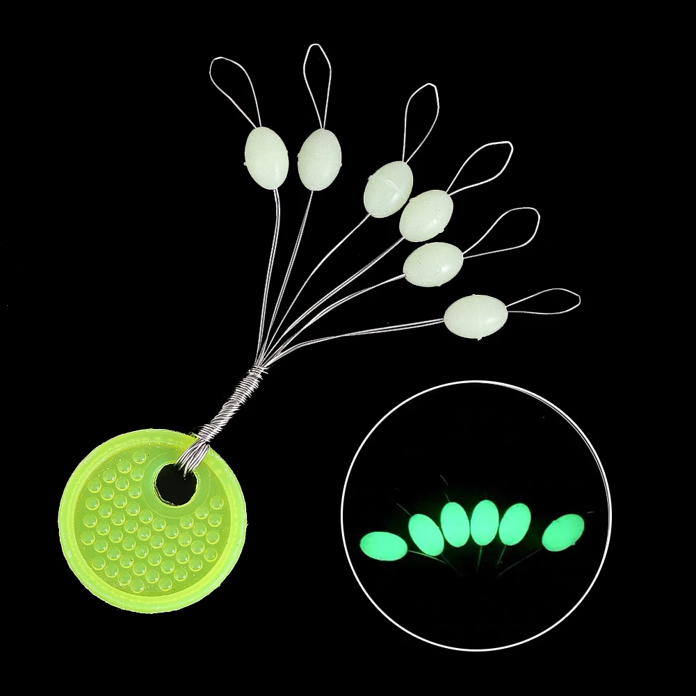 

50pcs Luminous Silicone Large Sized Space Beans Stopper Saltwater Fishing Long Cast Anchor Fishing Fishing Accessories Anglers