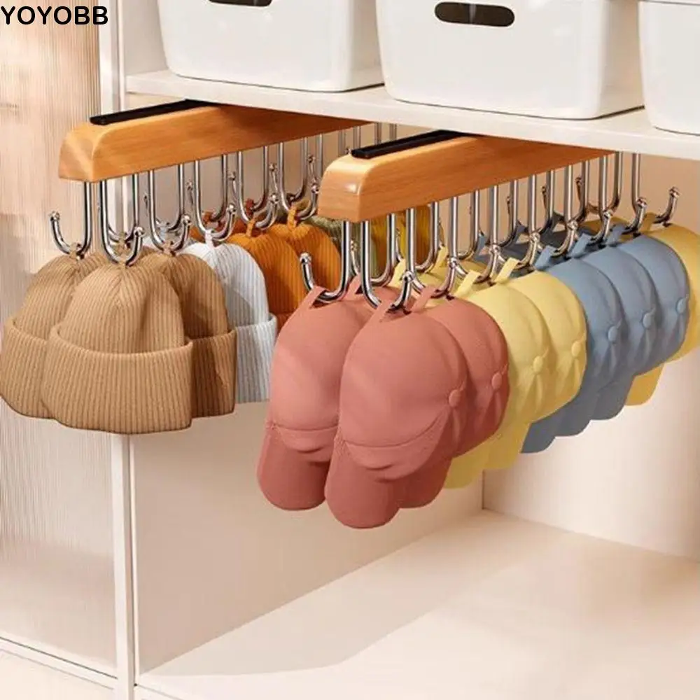 

Wood Retractable Clothes Drying Rack Pull Out Large Capacity Women Storage Bra Hanger Space Saving Wall Mounted
