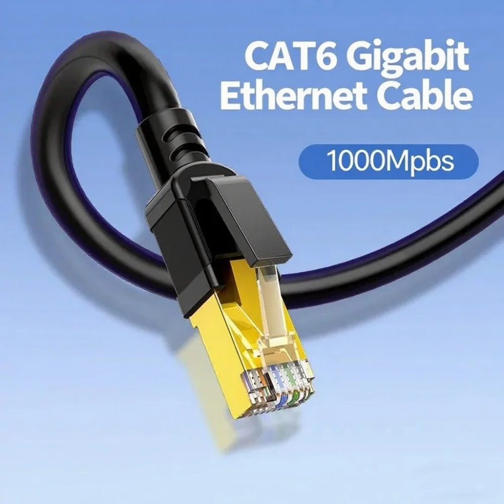 كابل إيثرنت Cat 6 شبكة LAN Cat6 Rj45 كابل شبكة سرعة 20Gbps 1000Mhz 26AWG 1m 2m 3m 5m 10m 20m 30m لمودم التوجيه