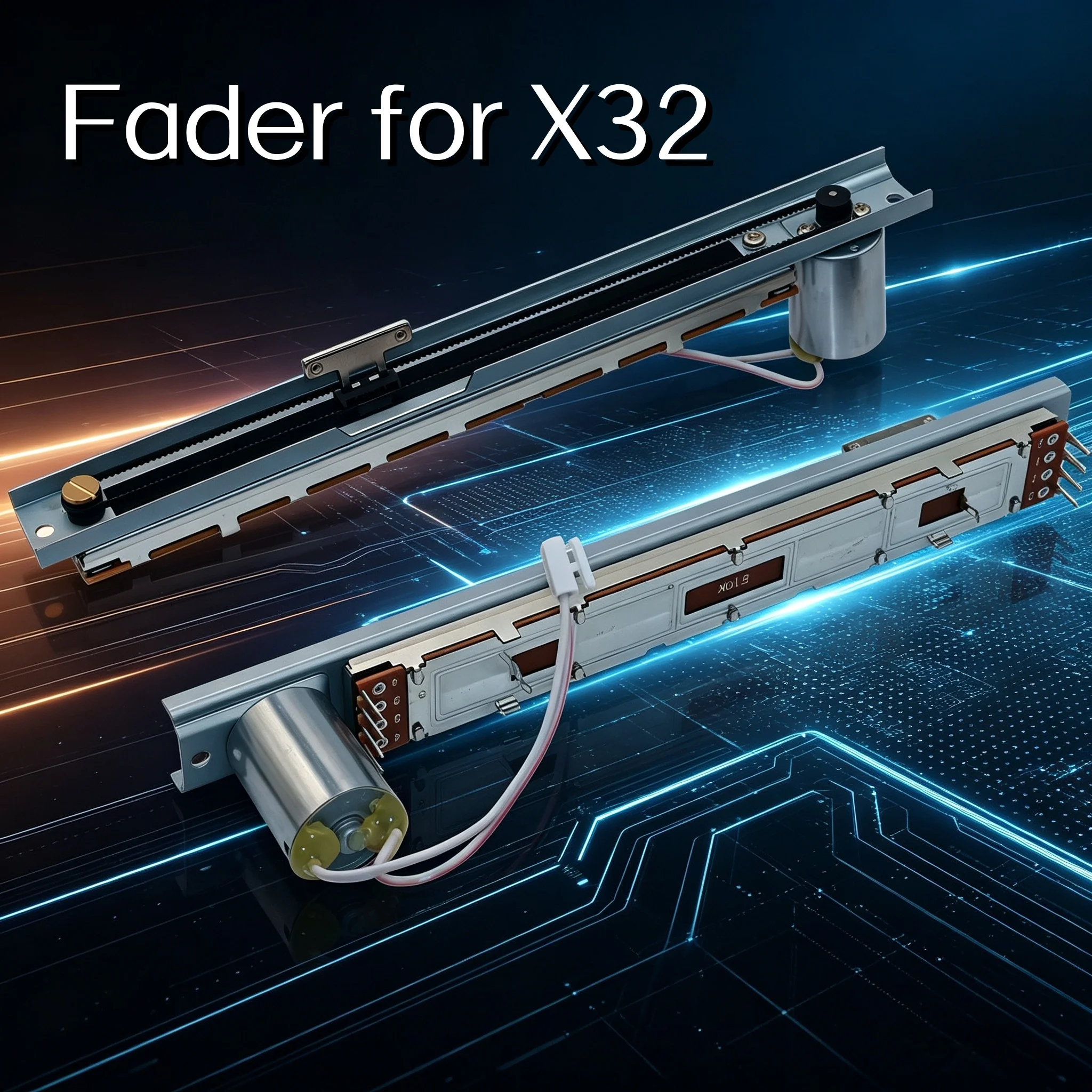 2pc Electric Motor Fader with Wire for X32 Mixer Sound Console B10K 8Pins Sliding Potentiometer Switch with T Handle